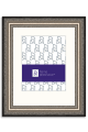 Silver Wood Diploma Frame with Off White Mat - P200