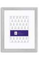 White Metallic Finish Wood Picture Frame With Mat P572