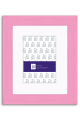 Distressed Pink Wood Picture Frame with Mat P792