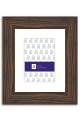 Archival Wood Certificate Frame In Walnut With Off White Mat P549