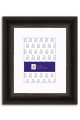 Traditional Rustic Dark Wood Frame with Mat P543