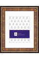 Wood Diploma Frame with Ornate Brushed Finish and White Mat P200