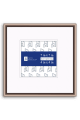 Round Top Frosted Bronze Nielsen Metal Frame with Mat P15 - 4x4-Artwork / Frame-7x7
