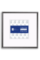 Nielsen 11 Silver Metal Frame with Mat P11 - 4x4-Artwork / Frame-7x7