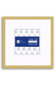 Nielsen P117 Metal Frame in Frosted Gold with White Mat - 4x4-Artwork / Frame-7x7