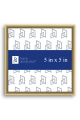 Nielsen 11 Frosted Gold Metal Frame P11 - 5x5