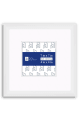 Matted Angular White Wood Picture Frame P435A - 4x4-Artwork / Frame-7x7