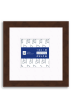 Wood Frame in Metallic Bronze with Mat P532 - 4x4-Artwork / Frame-7x7