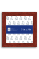 Classic Burgundy Stain Wood Veneer Frame P502A - 5x5