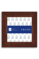 Classic Walnut Stained Wood Frame P500 - 5x5