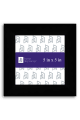 Classic Wide Square Black Wood Frame P852 - 5x5