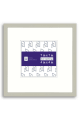 Tall Slim Archival German Silver Metal Frame with UV-Filter P117 - 4x4-Artwork / Frame-7x7