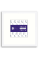 Tall Slim Archival White Metal Frame with UV-Filter P117 - 4x4-Artwork / Frame-7x7