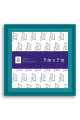 Angular Aqua Green Wood Picture Frame P435 - 5x5