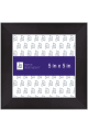 Square Picture Frame in Wood with Silver Edges P526 - 5x5