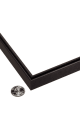 Gallery Wall Picture Frame Featuring Sleek Rounded Metal Design with Mat P15 Outside Image