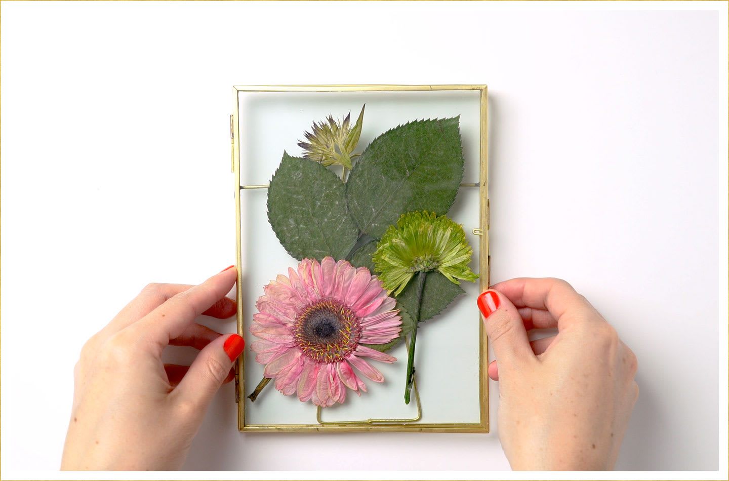 DIY botanical framed print step 3