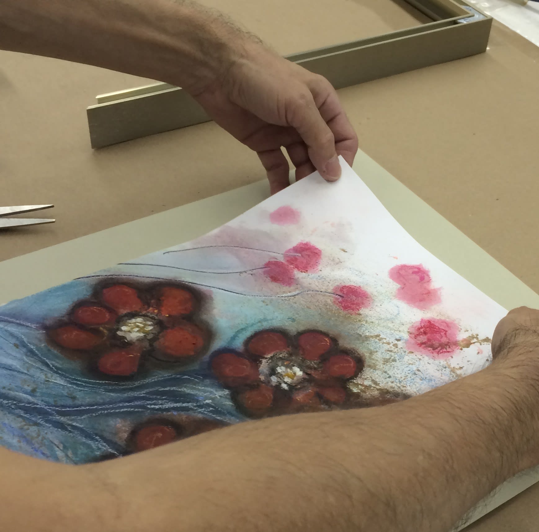 Float Mounting Artwork How to Float Mount Art in a Picture Frame