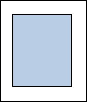 Single Mat with Equal Borders