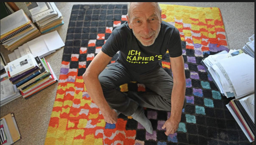 Digital art trailblazer Frieder Nake.