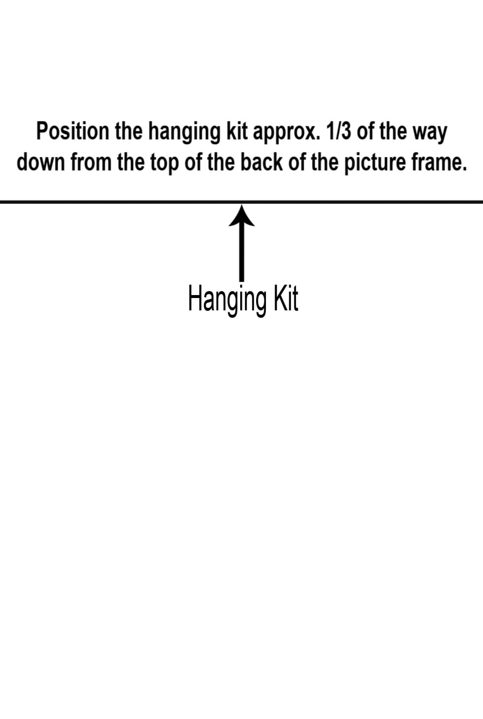 where to install wire and nails on picture frame