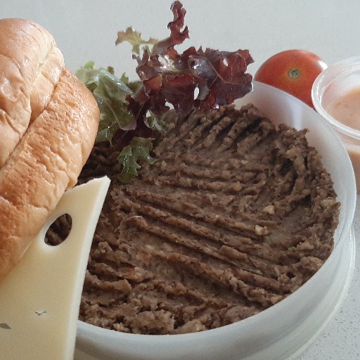 Galette burger végé.