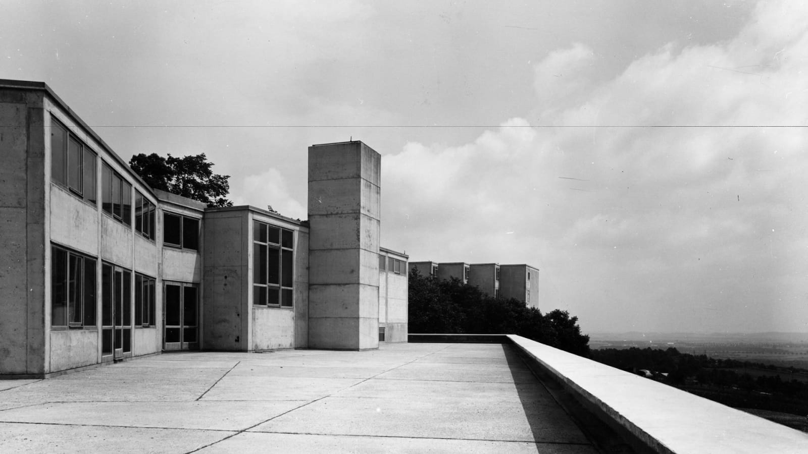 Black-and-white photo of the Ulm School of Design.