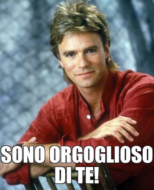MacGyver contento