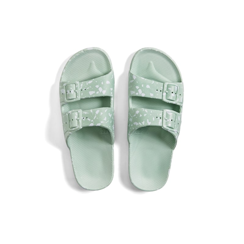 Buy shoes online WHITE TERRAZZO SAGE Slides Shop at Freedom Moses