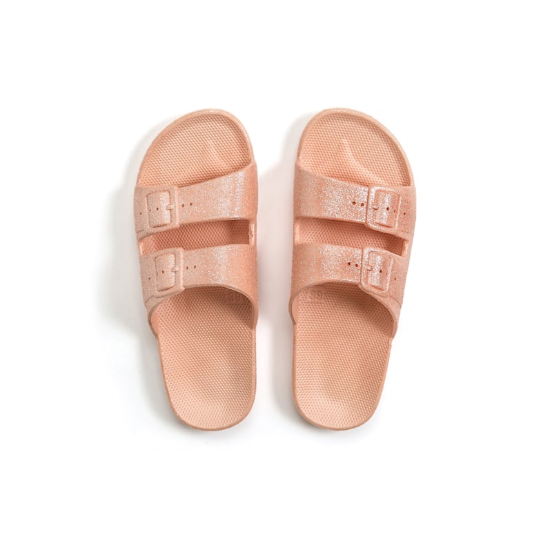 Buy shoes online APRICOT GLITTER Slides Shop at Freedom Moses