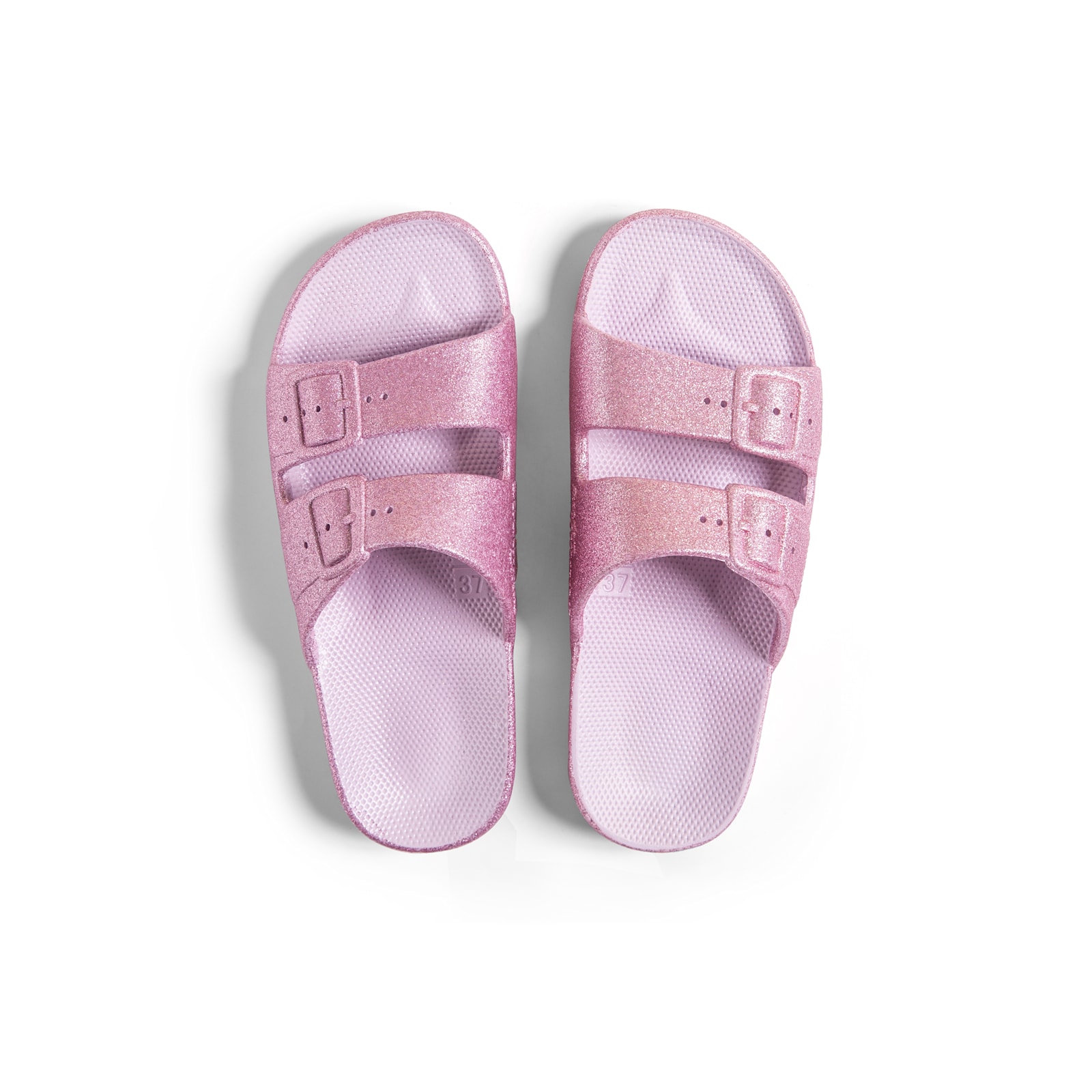 Glitter pink slides hot sale