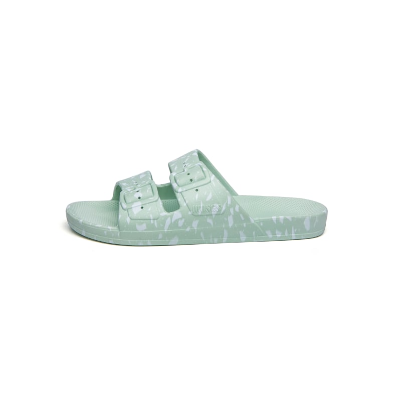 Buy shoes online WHITE TERRAZZO SAGE Slides Shop at Freedom Moses