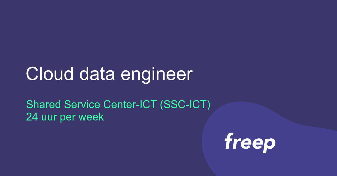Cloud data engineer bij Shared Service Center-ICT (SSC-ICT) - ZZP ...