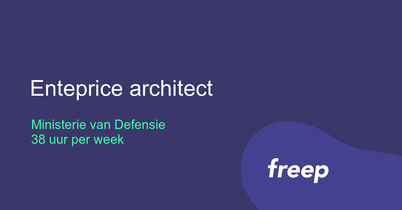 Enteprice architect bij Ministerie van Defensie - ZZP | Interim | Freelance