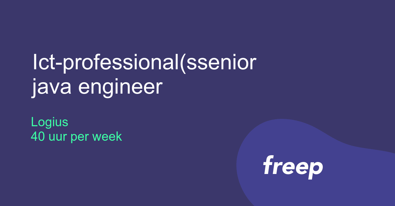 Ict-professional(ssenior java engineer bij Logius - ZZP | Interim ...