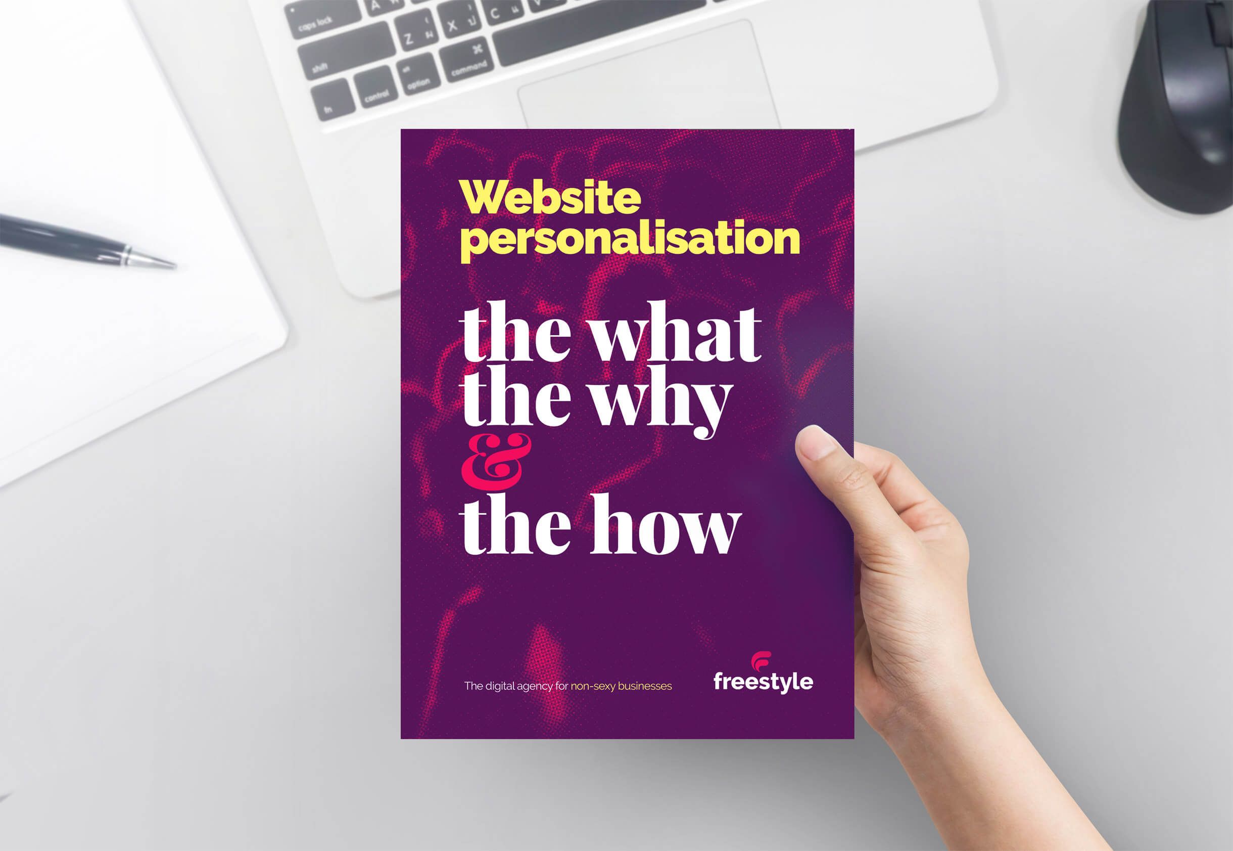 Leaflet mockup of website personalisation, the what, the why and the how