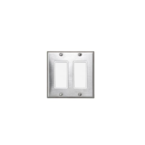 Single Simple Switch Wall Plate and Gang Box - 20 Amp Per Pole
