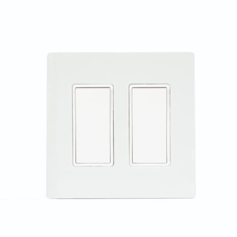 Single Simple Switch Wall Plate and Gang Box - 20 Amp Per Pole