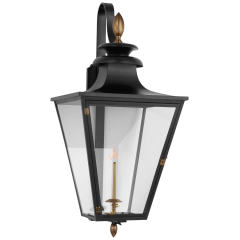 Albermarle Large Bracketed Gas Wall Lantern by Visual Comfort