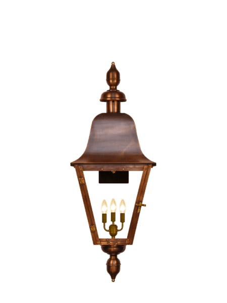 Belmont 35” Electric Wall Mount Lantern by TheCopperSmith