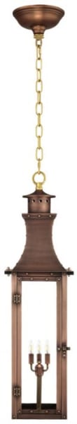 Bishop Hanging Chain Copper Lantern by Primo