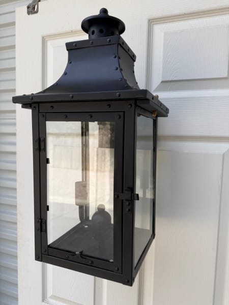 Royal 21" Wall Mount Electric Lantern - Black