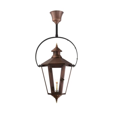 Nottoway Half Yoke Gas Copper Lantern by Primo