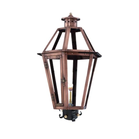Rampart Post Mount Copper Lantern by Primo