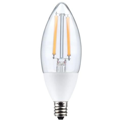 Dusk To Dawn B11 Candle Filament LED Bulb, 5W (6 Pack)