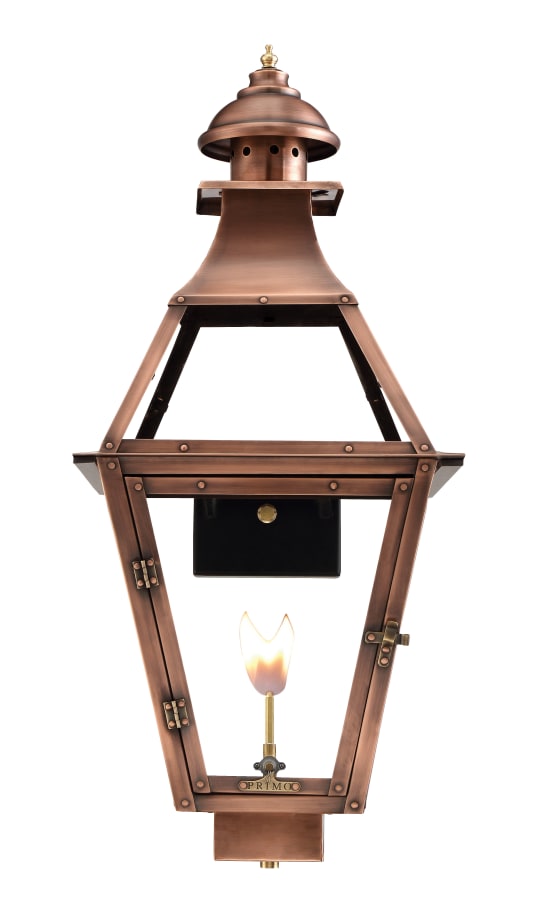 Jackson Gas Wall Mount Copper Lantern by Primo