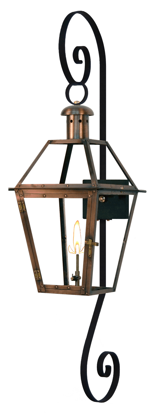 Tradd Street Collection  T-41 Hanging Gas Lantern - Lantern & Scroll