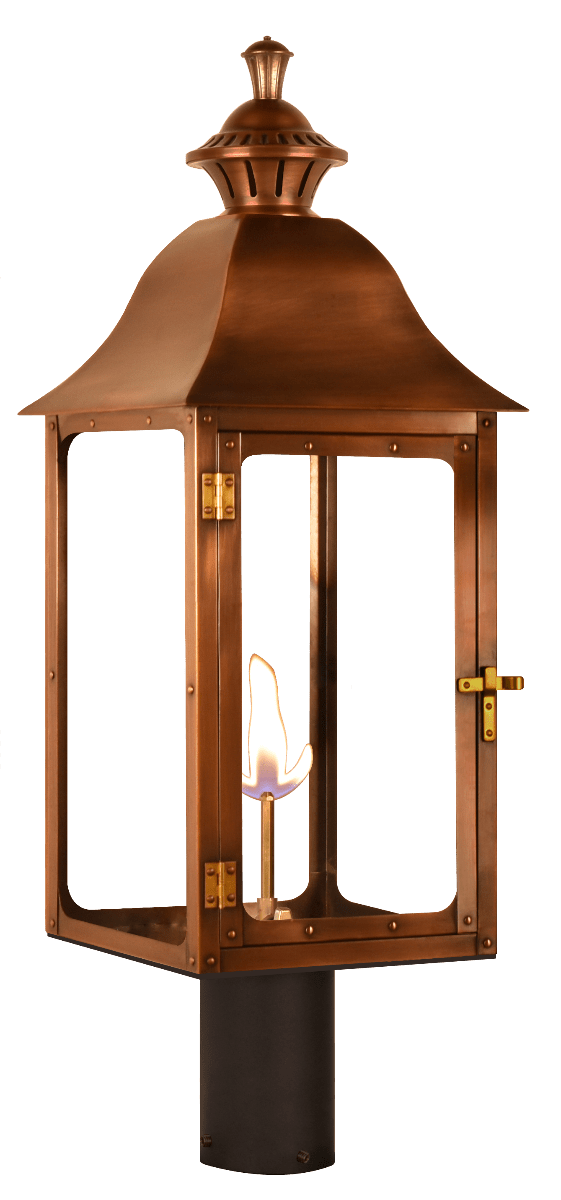 Antler Hill Post Mount Electric Lantern by The CopperSmith