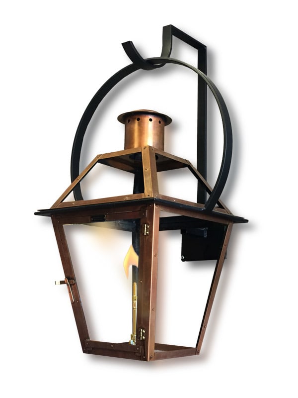 Bourbon Street Outdoor Lantern with Wall Mount Yoke