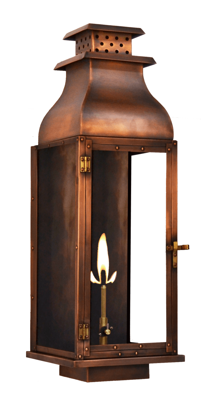 Vintage Electric Oil Lantern Lamp - Rustic Finish